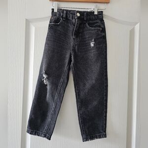 Zara Kids Black Distressed Jeans
